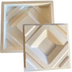 2 Forma Molde 3d Cobogó Elemento Vazado 30x30cm Dupla Face ABS 2mm IN420 - comprar online