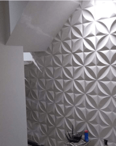 Forma 3d Gesso Floral Petala 39x39cm Abs 1,5mm Molde Para Gesso e Cimento 3d IN613 na internet