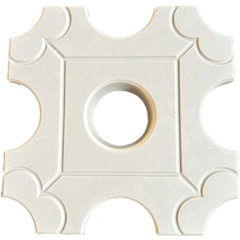 2 Forma 3d Cobogó Elemento Vazado India 29x29cm Dupla Face ABS 2mm IN483 - comprar online