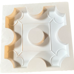 2 Forma 3d Cobogó Elemento Vazado India 29x29cm Dupla Face ABS 2mm IN483 na internet