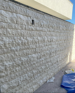 Molde 3d 5 Tijolo Rock face Travertino ABS 2mm Fôrma 3d para cimento/concreto/gesso 3d IN477