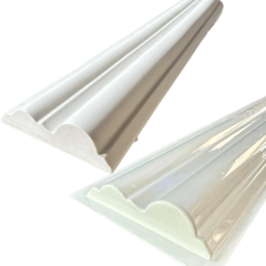 Forma 3d Molduras Sanca Roda Teto Roda-Meio Molde Janela Grande 100x20cm Abs 2mm IN485 - comprar online