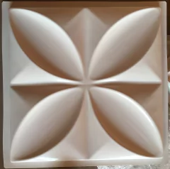 2 Forma 3d Gesso Floral Petala 39x39cm Abs 1,5mm Molde Para Gesso e Cimento 3d IN613 - comprar online