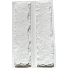 Forma 3d 2 Tijolo Rockface Travertino Grande 39x10cm ABS 2mm Molde Para Gesso/Cimento/Concreto IN486 - INNOVE3D