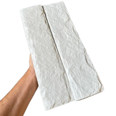 Forma 3d 4 Tijolo Rockface Travertino Grande 39x10cm ABS 2mm Molde Para Gesso/Cimento/Concreto IN486 na internet