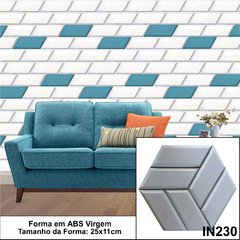 FORMA MOLDE PARA GESSO 3D TIJOLINHO MULTI 25X11CM EM ABS 2MM GESSO/CIMENTO 3D IN230 na internet