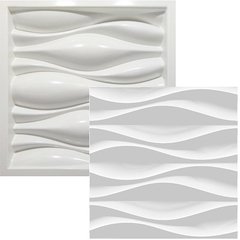 Forma 3d Gesso Ondas Dunas 40x40cm ABS 2mm Molde Para Gesso/Cimento/Concreto 3d IN251 - comprar online