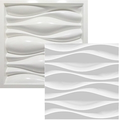 2 Forma 3d Gesso Ondas Dunas Moderna 40x40cm ABS 2mm Molde Para Gesso/Cimento/Concreto 3d IN251 - comprar online