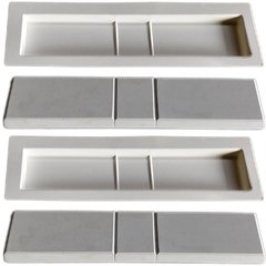 FORMA MOLDE PARA GESSO 3D TIJOLINHO 3 PARTES 39x8CM EM ABS 2MM GESSO / CIMENTO 3D IN263 - comprar online
