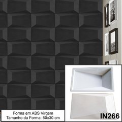 FORMA MOLDE GESSO 3D CANOINHA 50X30CM EM ABS 2MM GESSO / CIMENTO 3D IN266 na internet