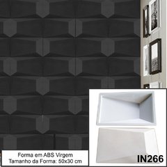 FORMA MOLDE GESSO 3D CANOINHA 50X30CM EM ABS 2MM GESSO / CIMENTO 3D IN266 - INNOVE3D