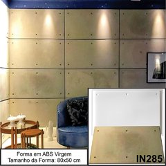 FORMA 3D TRAFITTO 80X50cm ABS 2MM Molde Para Cimento/Concreto/Gesso IN285