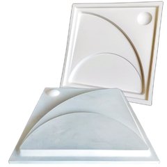 FORMA GESSO 3D EM ABS 2MM GESSO E CIMENTO 3D IN306 51X51CM - comprar online