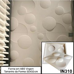 Forma Molde Gesso 3D Luna 50x50cm Em Abs 100% Virgem 2mm Gesso/cimento 3D IN310