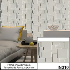 KIT 4 FORMAS MOLDES PARA GESSO 3D MOSAICO 40X40CM OS MAIS VENDIDOS - comprar online
