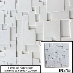 KIT 4 FORMAS MOLDES PARA GESSO 3D MOSAICO 40X40CM OS MAIS VENDIDOS - INNOVE3D