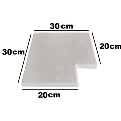 Forma 3d Canto de Piscina Lisa Reta 30x20cm ABS 2mm Molde para cimento/concreto IN383 - loja online