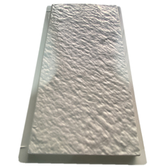Forma 3d Borda de Piscina Reta com Textura 50x25cm ABS 2mm Molde para cimento/concreto IN433 na internet