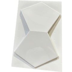 Forma 3d Molde Gesso 3d Gravata 39x20cm ABS Forma para gesso/cimento/concreto IN487