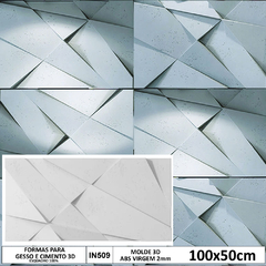 Forma 3d Scarlet 1 Grande 100X50cm ABS 2mm Molde Para Cimento/Concreto/Gesso IN509 - comprar online