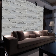 Kit 2 Forma 3d Molde Mosaico Pedra Natural Moledo 36x18cm ABS 2mm Molde para cimento/concreto/gesso 3d IN521 - loja online