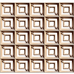 2 Forma 3d Para Fazer Cobogó Elemento Vazado Ravi 30x30cm Dupla Face ABS 2MM IN537 - loja online