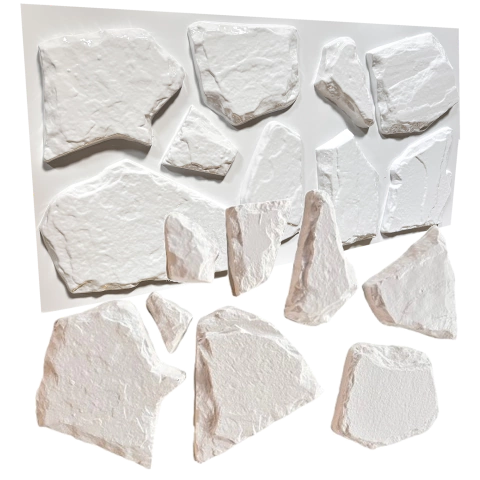 Kit 12 Fôrmas 3d Pedra Natural Moledo ABS 2mm Molde para cimento/concreto/gesso 3d IN584-A - comprar online
