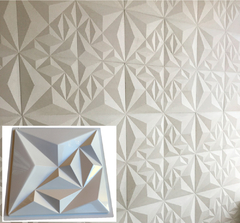 Molde Gesso 3d Diamantada Grande 50x50cm Abs Virgem Molde Gesso/cimento IN684 na internet