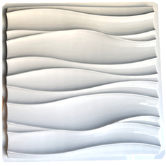 Forma 3d Ondas Dune 40x40cm ABS 2mm Molde para gesso/cimento/concreto IN697 - comprar online