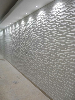 Forma 3d Gesso Ondas Mini Dunas 29x29cm ABS 1,5mm Molde Para Gesso 3d IN700 - loja online