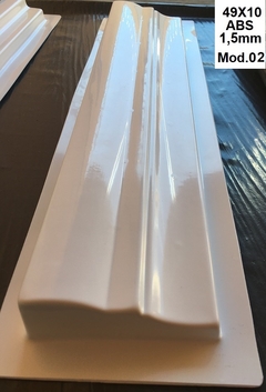 Jogo 5 Forma 3d Moldura Sanca Roda Teto 49x7cm 49x8cm 50x10cm 50x15cm Abs Virgem 1,5mm Molde para gesso/cimento 3d - INNOVE3D