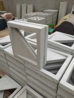 4 Forma 3d Cobogó Elemento Vazado Bandeira 30x30cm Dupla Face ABS 2mm Molde para cimento/concreto IN249 - comprar online