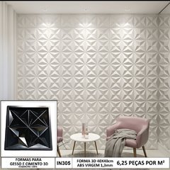 Forma 3d Gesso 4 Estrelas 40x40cm ABS 1,3mm Molde para gesso 3d IN305PP - comprar online