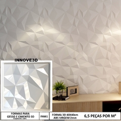 Forma 3d Bene 40x40cm ABS 2mm Molde Para Gesso/Cimento/Concreto IN661