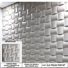 Forma 3d Gesso Gomil 38x38 Abs 2mm Molde Para Cimento/concreto/gesso 3d IN627