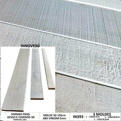 3 Forma 3d Para concreto Aparente Madeira ABS 2MM Madeira Rústica Molde 3d para Cimento/Concreto 3d IN393