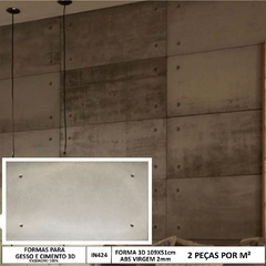 Forma 3d Gigante Trafitto 109X55cm ABS 2mm Molde Para Cimento/Concreto/Gesso IN424 - comprar online