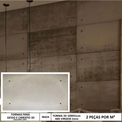 Forma 3d Gigante Trafitto 109X55cm ABS 2mm Molde Para Cimento/Concreto/Gesso IN424 - comprar online