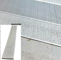 Forma 3d Para concreto Aparente Madeira 120x19,5cm ABS 2MM Madeira Rústica Molde 3d para Cimento/Concreto 3d IN395