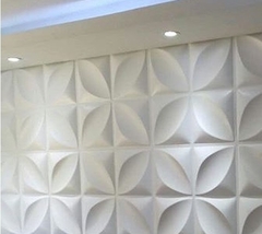 Forma 3d Gesso Floral Grande 49x49cm ABS 2mm Molde Para Gesso/Cimento/Concreto 3d IN663 na internet