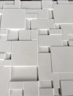Forma 3d Gesso Mosaico Liso 40x40cm ABS 1,3mm Molde para gesso 3d IN311PP na internet