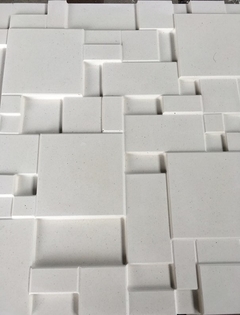 2 Forma 3d Mosaico Liso 40x40cm ABS 2mm Molde para cimento/concreto/gesso 3d IN311 na internet