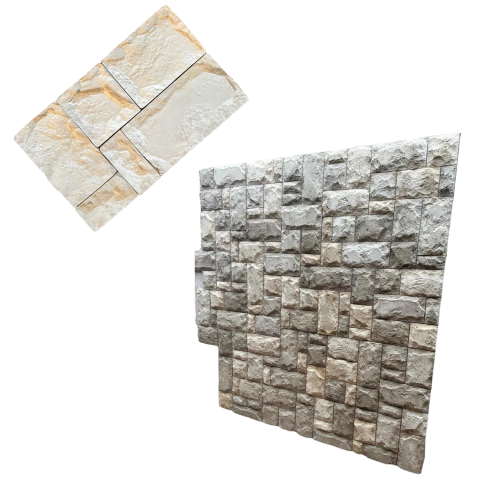 Kit 6 Formas 3d Molde Mosaico Pedra Natural Moledo ABS 2mm Molde para cimento/concreto/gesso 3d IN523-A - comprar online
