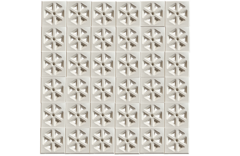 2 Forma 3d Para Fazer Cobogó Elemento Vazado Trevo 30x30cm Dupla Face ABS 2MM IN538 - loja online