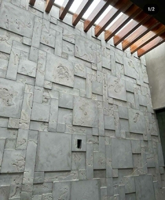 Kit 5 Forma 3d Piso Revestimento Liso Abs 2mm Molde para cimento/concreto/gesso IN345KT - loja online