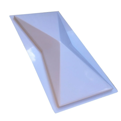 10 Forma 3d Gesso Meia Origami 50x20cm ABS 2mm Molde para gesso/cimento/concreto 3d IN636 - comprar online