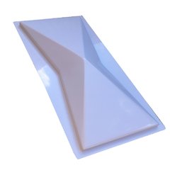 Forma 3d Gesso Meia Origami 50x20cm ABS 2mm Molde para gesso/cimento/concreto 3d IN636
