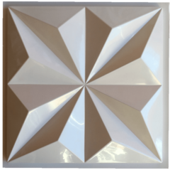 Forma 3D Gesso Cristais Grande 50x50cm ABS 2mm Molde para gesso/cimento/concreto IN706 - loja online