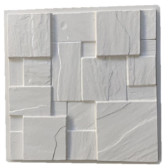 Forma 3d Mosaico Pedra 50x50cm ABS 2mm Molde para cimento/concreto/gesso 3d IN673 - comprar online