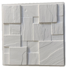 2 Forma 3d Mosaico Pedra 50x50cm ABS 2mm Molde para cimento/concreto/gesso 3d IN673 - comprar online